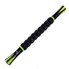 Sportneer Muscle Roller Stick - Massage Stick for Athletes - Reducing Soreness and Muscle Strain, Soothing Legs Cramps - Physical Therapy & Body Recovery - Black Green