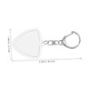 Totority Transparent Guitar Pick Holder Keychain Compact Storage Case for
