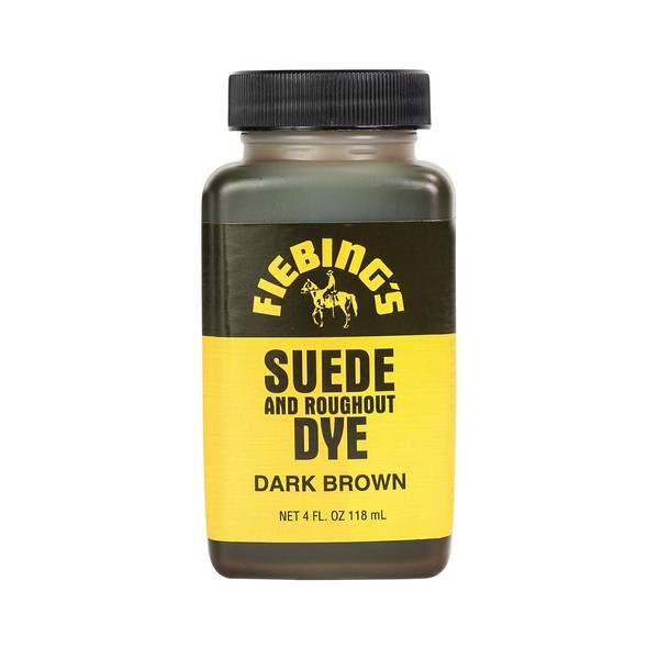 Fiebing's Suede Dye - Recolor, Brighten and Restore Suede and Rough-Out Leather - Dark Brown