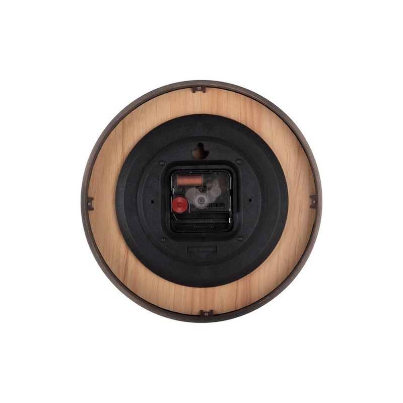 Karlsson Pure Small Wall Clock, Brown, Diameter 22 cm, Round,