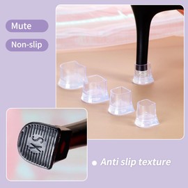 SooGree 6Pairs Stiletto Heel Cap Protectors, 6Sizes Heel Stoppers Heels Repair Caps, Anti-Noise Heel Covers for High Heel Shoes,Gravel,Wetlands,Outdoor (Black, 6 Sizes(XXS, XX, XS, S, M, L))