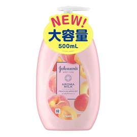 Johnson Body Care Lasting Aroma Milk, 16.9 fl oz (500 ml), Peach and Apricot Scent, Set of 6