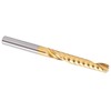 5Pcs End Mill TiPlated 1Flute CNC Spiral Router Bit HighSpeed