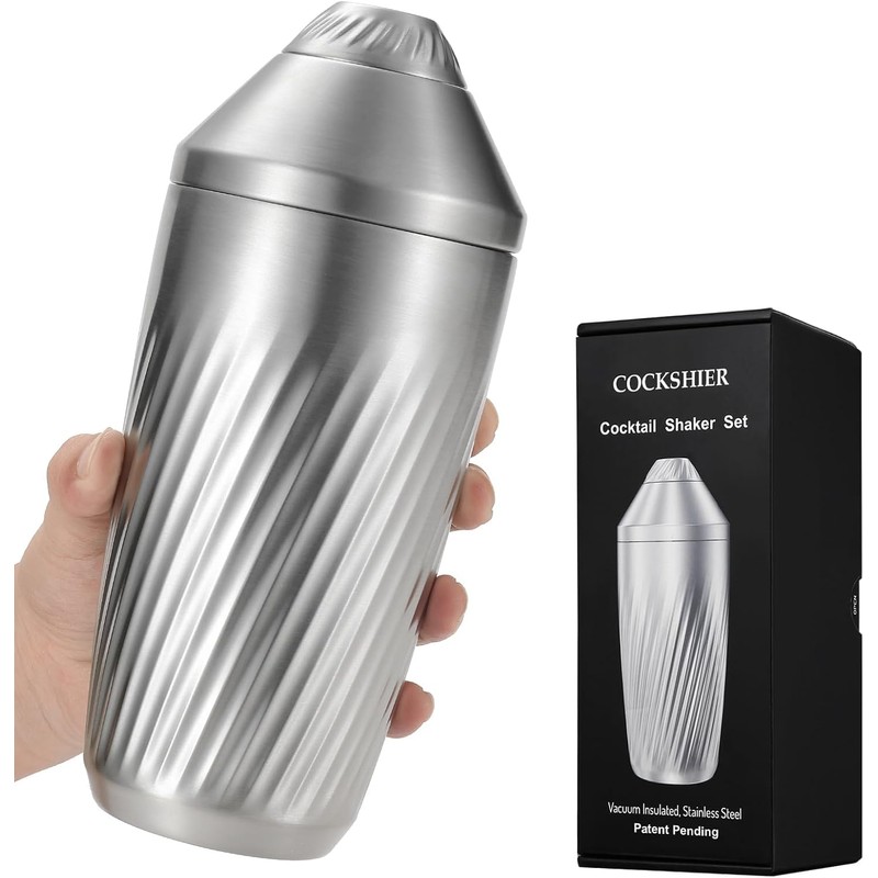 Hybrid Cocktail Shaker Set - Innovative Premium Vacuum Insulated Stainless
