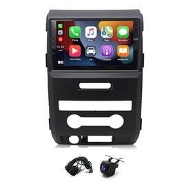 Slakerbe Android 13 Car Stereo Radio Fit for 2009-2014 F150 Models 4GB+64GB Wireless CarPlay Radio 9inch Touch Screen GPS Navigation Head Unit WiFi SWC Bluetooth Backup Camera