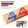 Multi Angle Measuring Ruler, Aluminum Alloy Woodworking Square Protractor 45°