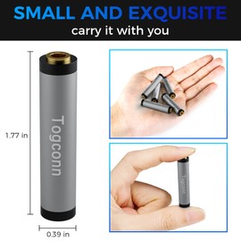 Togconn 1/8 Inch TRS AUX Female to Female Gold-Plated Coupler (2 Pack), 3.5mm Stereo Jack to 3.5mm Stereo Adapter, 1/8" Stereo Extension Audio Aux Cord Converter Connector for Headphones, Car Stereo