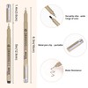 Toptime Fineliner Pens, 6 Pack Micro Pen Black Fine Tips