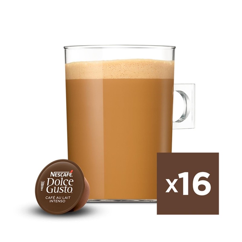NESCAFÉ Dolce Gusto Cafe au Lait Intenso Coffee Pods, 16