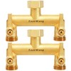 Hose Splitter 2 Way, Heavy Duty Brass Garden Hose Splitter,