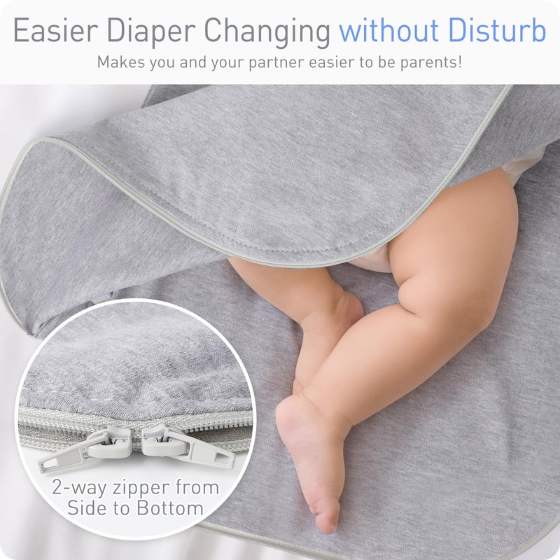 Knirose Transitional Swaddle Sack with Arms Up & Sleeves, Mitten