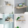 Folding Shelf Bracket 30cm,YUMORE Heavy Duty Collapsible Brackets Shelf Support