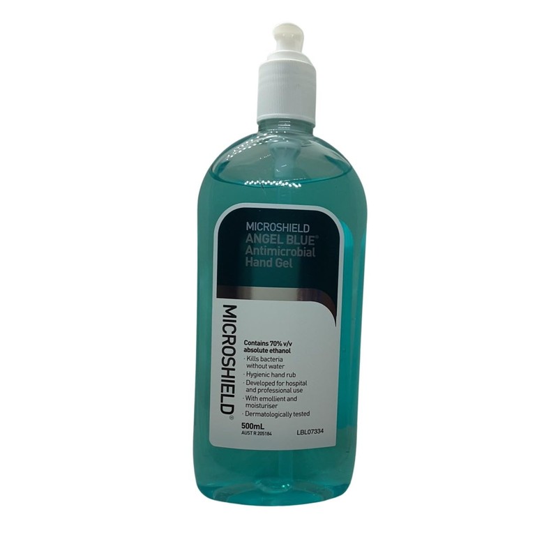 Microshield Angel Blue Antibacterial Hand Gel 500 ml