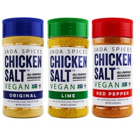 JADA Spices Chicken Salt Spice and Seasoning - Original, Lime, Red Pepper - Vegan, Keto & Paleo Friendly - Perfect for Cooking, BBQ, Grilling, Rubs, Popcorn and more - Preservative & Additive Free