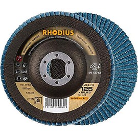 Rhodius 210482 LSZ F3 Fan Disc 125 x 22.23 - P40 Diameter 125 mm Pack of 1