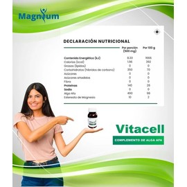 Precursor De Celulas Madre Alga Afa 90 Capsulas Magnium