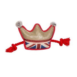House of Paws Union Jack Tough Crown Dog Toy