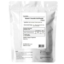 2kg UKHealthHouse 100% Pure Ascorbic Acid - Vitamin C Powder - Anti Oxidant - Food Grade