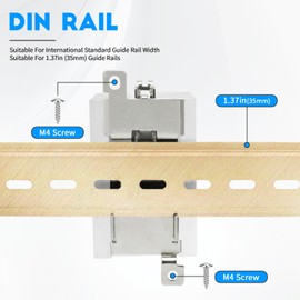 Heat Sink 80 Amp Din Rail for Solid State SSR Relay 20 25a 40 50 60A Both Din Rail