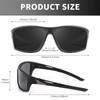 SIPHEW Polarized Sports Sunglasses for Men Women Running Cycling Sunglasses