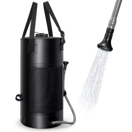 SPACEREST Solar Shower Bag, 3 Gal/11L Solar Heating Camping Shower Bag, On-Off Switchable Shower Head, Portable Shower with Thick Tarpaulin for Camping, Surfing, Outdoor Traveling, No Tear & Leak