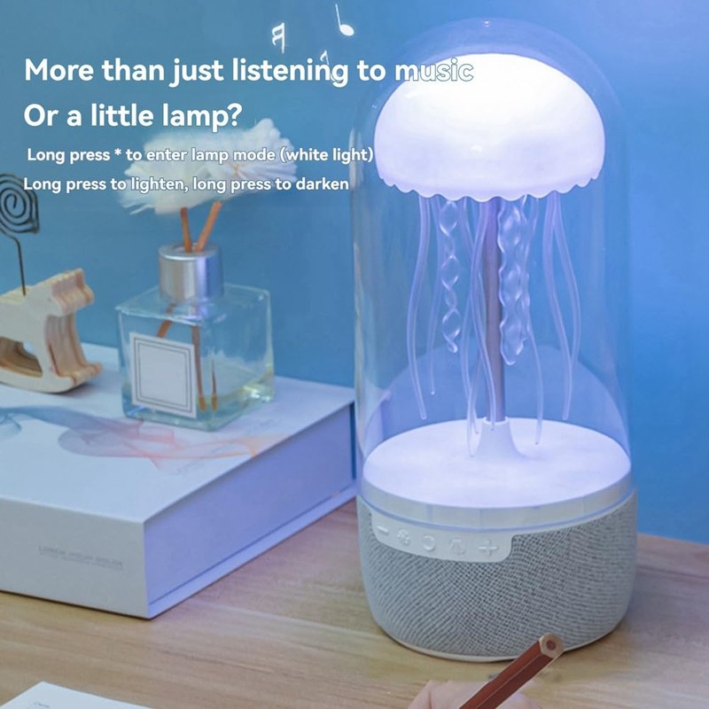 ZENWORYS Jellyfish Lamp Bluetooth Speaker Colorful Portable HiFi Stereo with