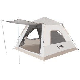 Lightweight Instant Tent for 2 Persons - Waterproof, Windproof, UV Protection - Portable for Outdoor Hunting, Hiking - 82.6" W82.6" L, with Rain Fly