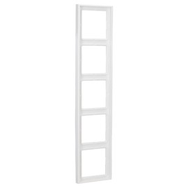 Jung Frame, 5-gang LS 990 Alpine white, LS 985 WW