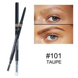 PHOERA Ultra Slim Eyebrow Liner Pencil With Brow Brush AQUAPURITY Fill & Sculpt Eyebrow Definer Natural Looking Brows Long Lasting (101 TAUPE)