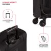 SwissGear Sion II Softside Expandable Luggage with Spinner Wheels, Black,