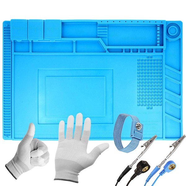 Minadax Heat Resistant (up to 500°C) Soldering Mat with Magnetic