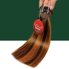 Brown Silky 50g Human Hair Bundles, Naturally Straight RAW Hair Soft Silky Unprocessed Weave Bundles Silky for Women (10 inch)