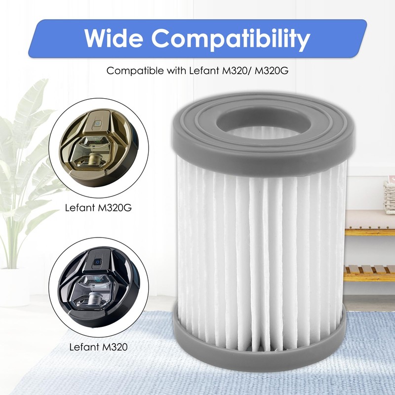 (4 Pack) M320 Replacement HEPA Filters Compatible with Lefant M320/