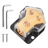 RED WOLF 2-Way Distribution Block Power Distribution Block for Car