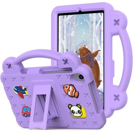 for TCL Tab 8le Tablet Case 8.0 inch,  EVA Cover with Stand Handle, for TCL Tab 8 LE (9137w)/WiFi (9132X)/Plus(9138s)/SE(6048E)/8V, Pink - Colour: Purple