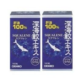オリヒロ 深海鮫エキスカプセル 180粒【２箱セット】