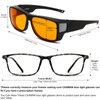 CAXMAN 99.9% Blue Light Blocking Glasses Sleep Glasses Orange Tinted