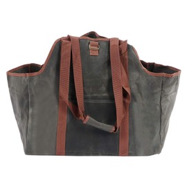 Firewood Carriers with Handles - Heavy Duty Waxed Canvas Firewood Holder Bag - Large Capacity Wood Carrier Log Bag for Firewood, Suitable for Indoor Fireplace and Outdoor Camping