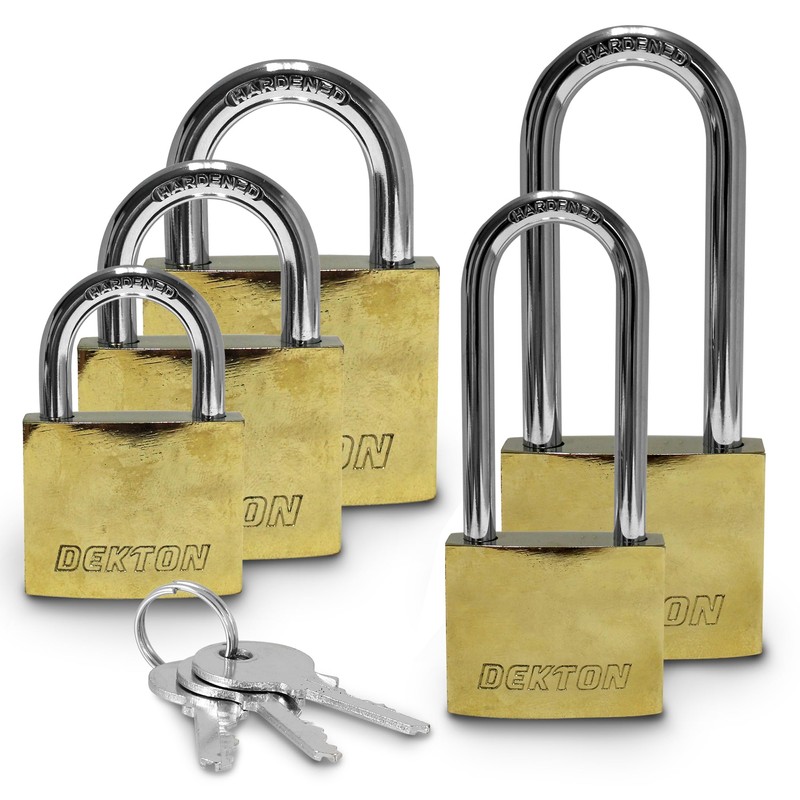 Dekton DT70141 40mm 2pc/Set Key Alike Short Shackle, Silver