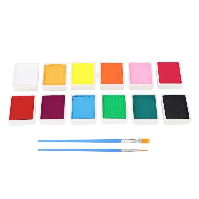 Face Paint Kit Cosmetic Grade 12 Colors Quick Drying Easy