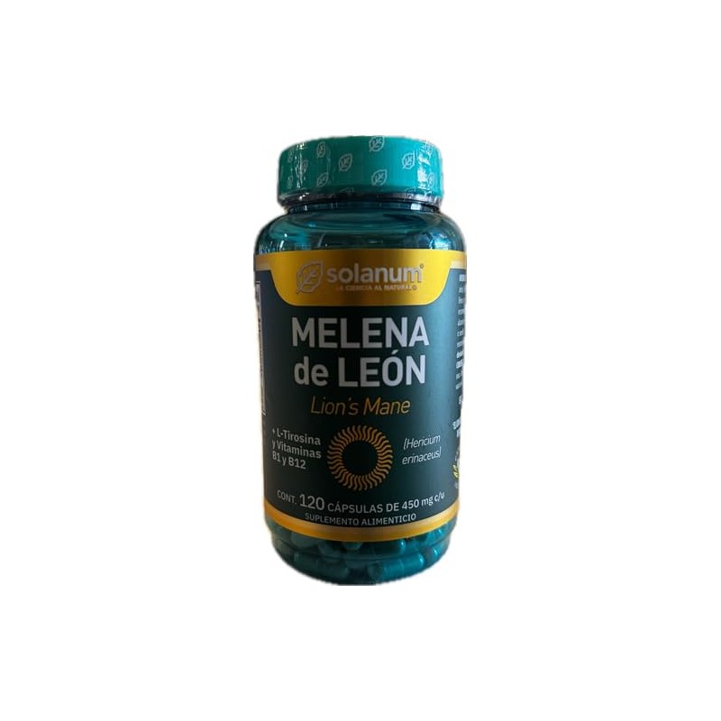 Solanum Melena de Leon con L-Tirosina y vitaminas 450 mg.