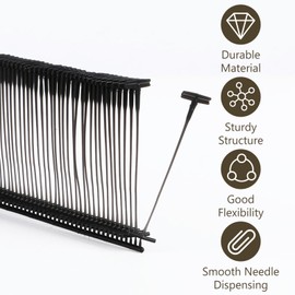 Tagging Gun Barbs,10000 Pcs Universal Tagging Fasteners Regular Plastic Tag Gun Refills Price Tag Label Clothing Tagging Barbs for Price Tag Gun Fastener Pin 50mm Black