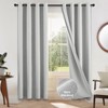 COSVIYA 100% Blackout White Linen Curtains & Drapes 72 Inch