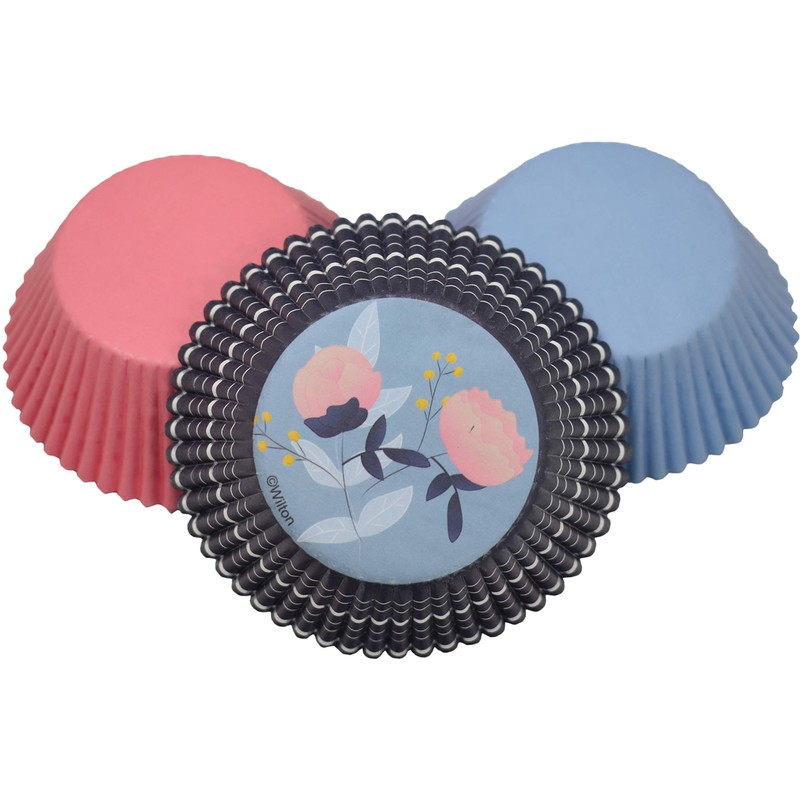 Wilton Baking Cups - 75 Count - Flowers & Pastel