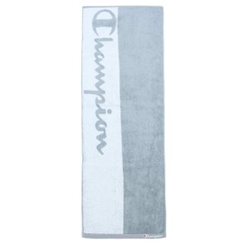 Champion 5065003500 Sports Towel, Approx. 13.4 x 43.3 inches (34 x 110 cm), Two-Tone Logo, Gray