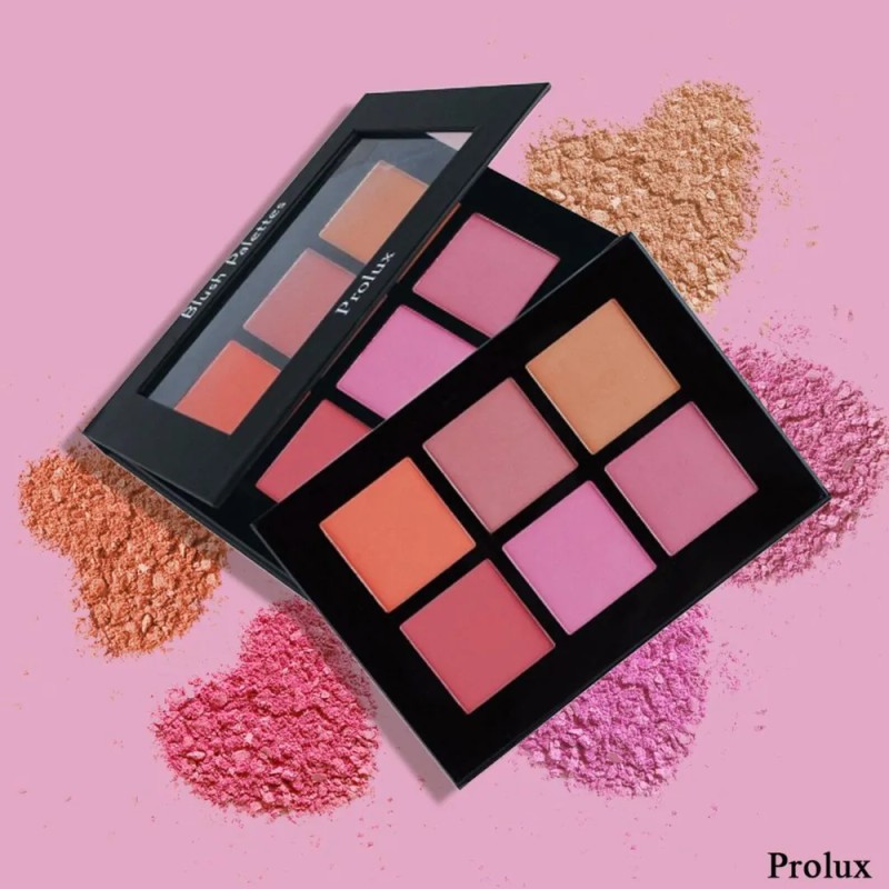 Rubor De 6 Tonos Paleta Prolux K070 K070 Rubor Prolux