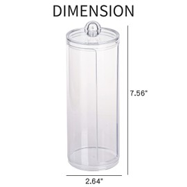 FABROK 2 soportes para coleteros, organizador transparente con tapa, organizador de accesorios para el cabello transparente, organizador perfecto para adolescentes y niñas