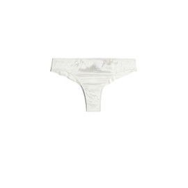 Intimissimi Woman's Silk Brazilian Panties in Ivory, Size L