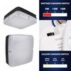 Bright Source Wall & Ceiling Square Utility LED Bulkhead, Black,