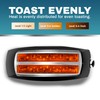 Elite Gourmet ECT4829B# Long Slot 4 Slice Toaster, Reheat 6
